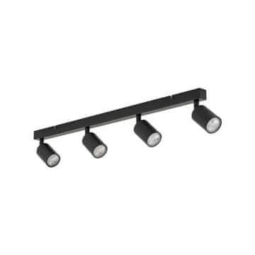 spot TK Lighting TOP stropna/stenska svetilka 4x10W GU10, črna
