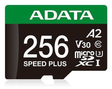 A-Data ADATA Speed Plus 256 GB MicroSDXC kartica, A2, U3