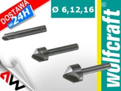 WOLFCRAFT POSNETEK Z DRŽALOM 6 mm 3 kosi 6, 12, 16 mm.