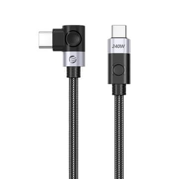 Orico Orico CW240 USB-C v USB-C 240W PD, 20Gb/s, 0.5m, kotni - črn