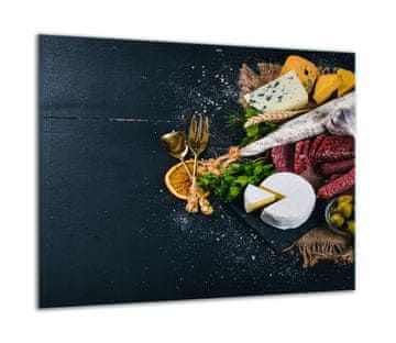 shumee Steklena zaščitna plošča ZA kuhinjski štedilnik 60x52