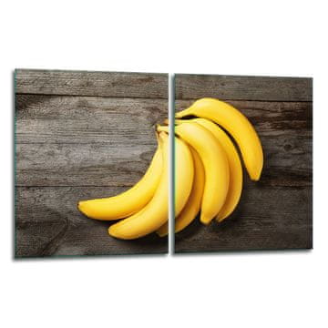 shumee 2x steklena zaščitna plošča ZA štedilnik 40x52 banana