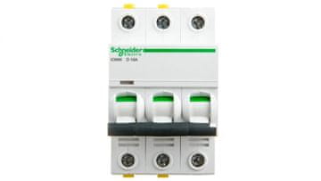 Schneider Odklopnik 3P D 16A 6kA AC iC60N-D16-3 Acti9 A9F05316
