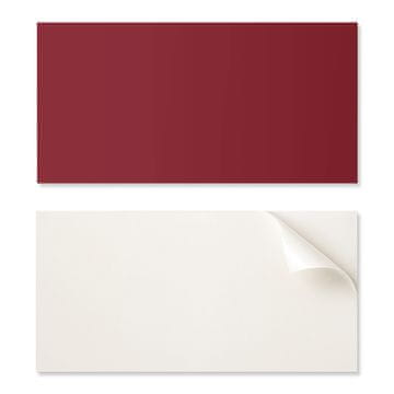 COLORAY Samolepilna vinilna plošča - dekoracija s tiskom 100x50 cm bordo barva