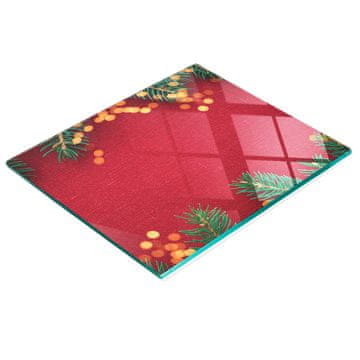shumee Kuhinjska večnamenska dekorativna steklena božična tabla 60x52 cm