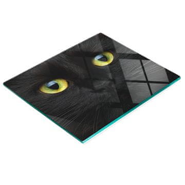 shumee Kaljena večnamenska dekorativna steklena tabla mačje oko 60x52 cm