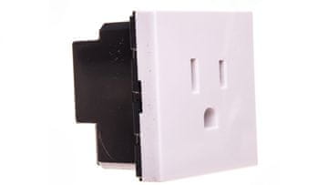 LEGRAND Mozaična enojna vtičnica z/brez 15A ameriški standard bela 077504