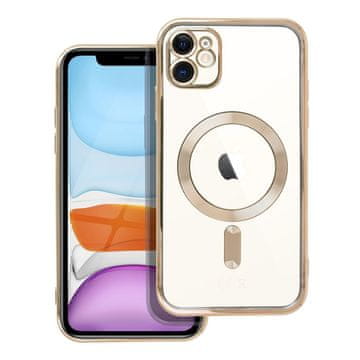 OEM Zlata torbica za iPhone 11 Electro Mag Cover, združljiva z MagSafe