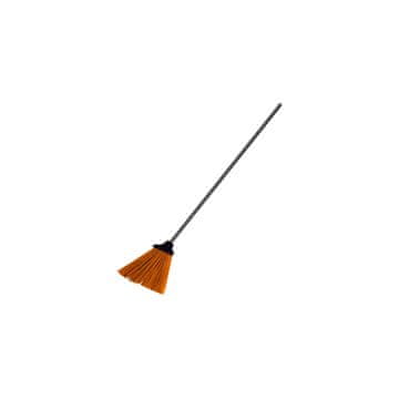 slomart POLJSKA gospodinjska metla, plastika, kovinska cev 120cm, oranžna