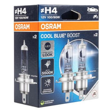 slomart Halogenska žarnica Osram H4 Cool Blue Boost 12V 100/90W (2 kosa)