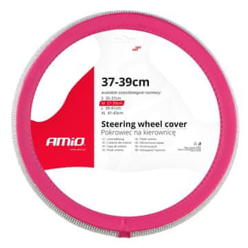 slomart AMiO Prevleka za volan M (37-39 cm), črna