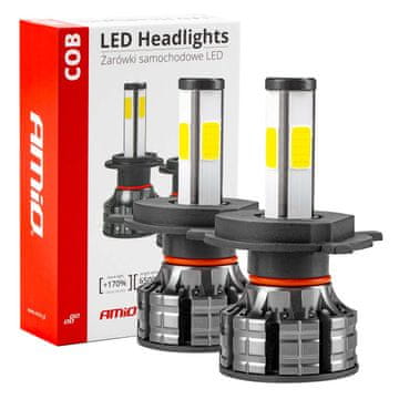 slomart AMiO LED žarnice za avto COB H4 6500K