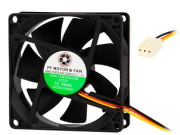 slomart Blow Ventilator 80x25mm, 12VDC, drsni ležaj