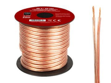 slomart Zvočniški kabel Blow 2x2,50mm, 25m, prozoren