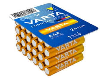 Bateria Varta Longlife AAA LR03 alkalne baterije, 1.5V, 24 kos