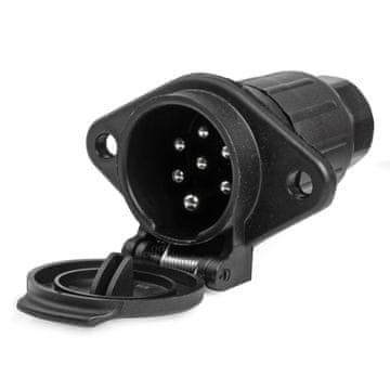 slomart Priklopna vtičnica za tovornjak AMiO, 7-pin, tip N, 24V
