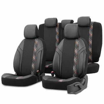 slomart OTOM horizon 1805 orange 3-zip komplet prevlek za avtomobilske sedeže