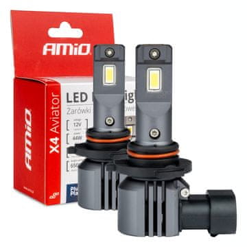 slomart Avtomobilske LED žarnice AMiO X4 Aviator HB3/9005/HIR1/9011/H10 6500K Canbus