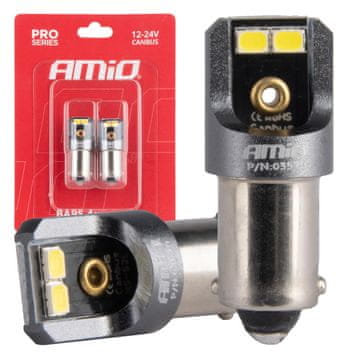 slomart LED žarnici T4W BA9s Canbus Pro AMiO (2 kosa)