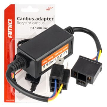 slomart AMiO CANBUS uporovni upor za LED žarnice H4, 3W 120Ω