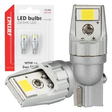 slomart AMiO LED žarnici CANBUS T10 W5W 2SMD 3570 White (12V/24V)