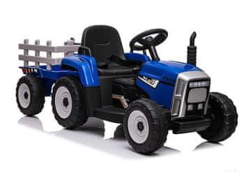 shumee Baterijski traktor s prikolico XMX611 modre barve