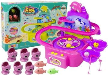 slomart Otroški Komplet za Ribolov LEAN TOYS Roza s Svetlobnimi Efekti