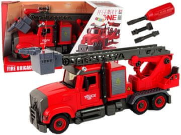 W&O LEAN TOYS Gasilsko vozilo za sestavljanje in razstavljanje
