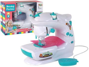 slomart Otroški šivalni stroj LEAN TOYS na baterije, bel