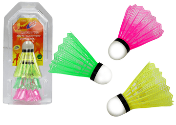 slomart Set 3 klasičnih pisanih badmintonskih puščic LEAN TOYS