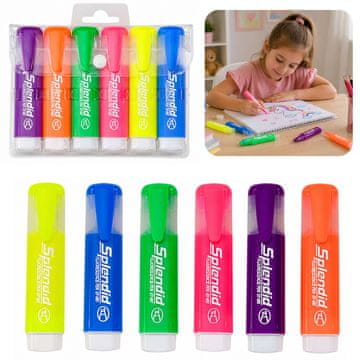 slomart LEAN Komplet 6 pastelnih flomastrov