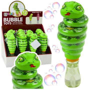 slomart Mehurčki iz mila LEAN TOYS - mehanska kača, 2v1, zelena