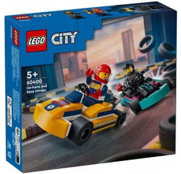 CITY LEGO City 60400 "Gokarti in dirkači" - Komplet za gradnjo