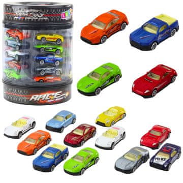 slomart Set 25 športnih avtomobilčkov LEAN TOYS, 1:64