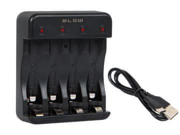 slomart BLOW USB polnilnik XN-108 AA/AAA z LED indikatorjem