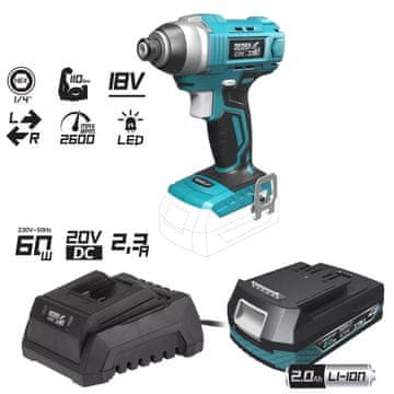 slomart Dedra DED7045 udarni vijačnik 18V 2.0Ah komplet