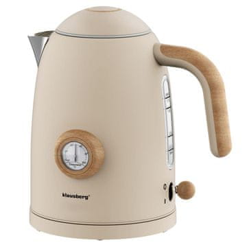 slomart Klausberg KB-9020 Električni kuhalnik vode, bež, retro, 1,7l