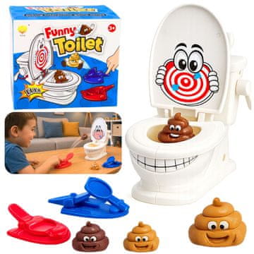 slomart LEAN TOYS Igra z metanjem kupčkov na stranišče