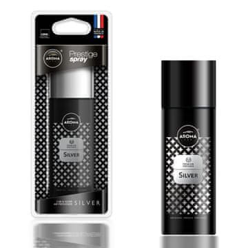 slomart AROMA CAR prestige osvežilc zraka, spray srebrn