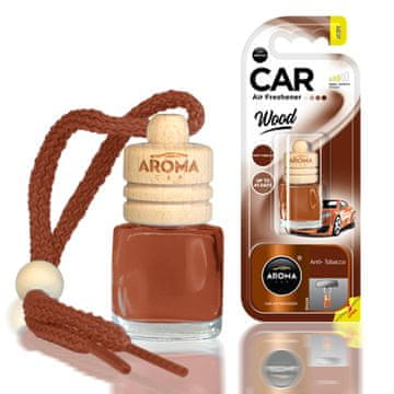 slomart AROMA CAR Aroma Wood osvežilček za avto, vonj antitabacco