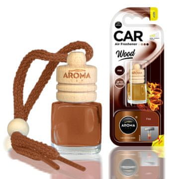 slomart AROMA CAR Aroma Wood osvežilček za avto, vonj ognja