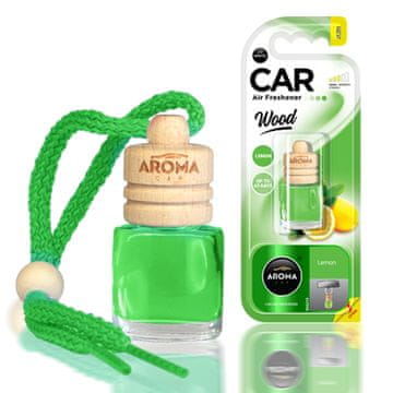 slomart AROMA CAR Aroma Wood osvežilček za avto, vonj limone