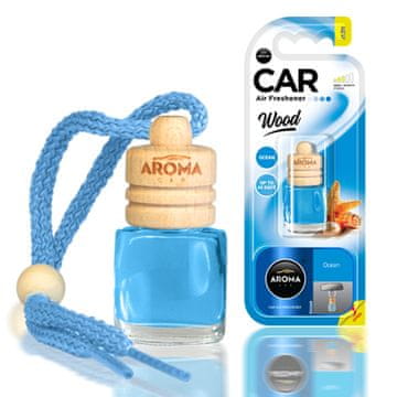 slomart AMiO osvežilec zraka AROMA WOOD Ocean, steklenička z lesenim zamaškom