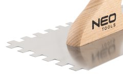 slomart NEO TOOLS Zobčasta gladilka 480x128 mm, zoba 10 mm, lesen ročaj