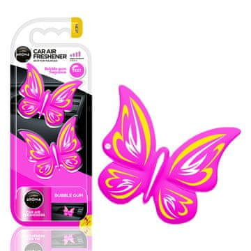 slomart Osvežilec zraka AROMA CAR, metulj, bubble gum, 2 kosa
