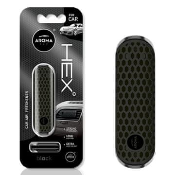 slomart AROMA CAR Osvežilec zraka HEX, polimerni, črni