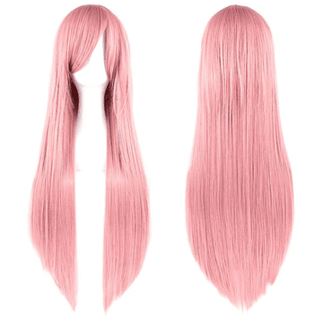 slomart ATL BQ3D dolga roza lasulja, 80 cm, cosplay