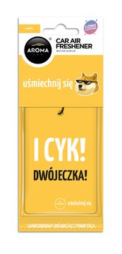 slomart AROMA CAR osvežilec zraka 'Lets Smile' COTTON VANILLA