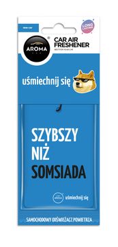 slomart AROMA CAR osvežilec zraka 'Lets Smile' NEW CAR