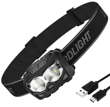 slomart ATL LED naglavna svetilka z akumulatorjem